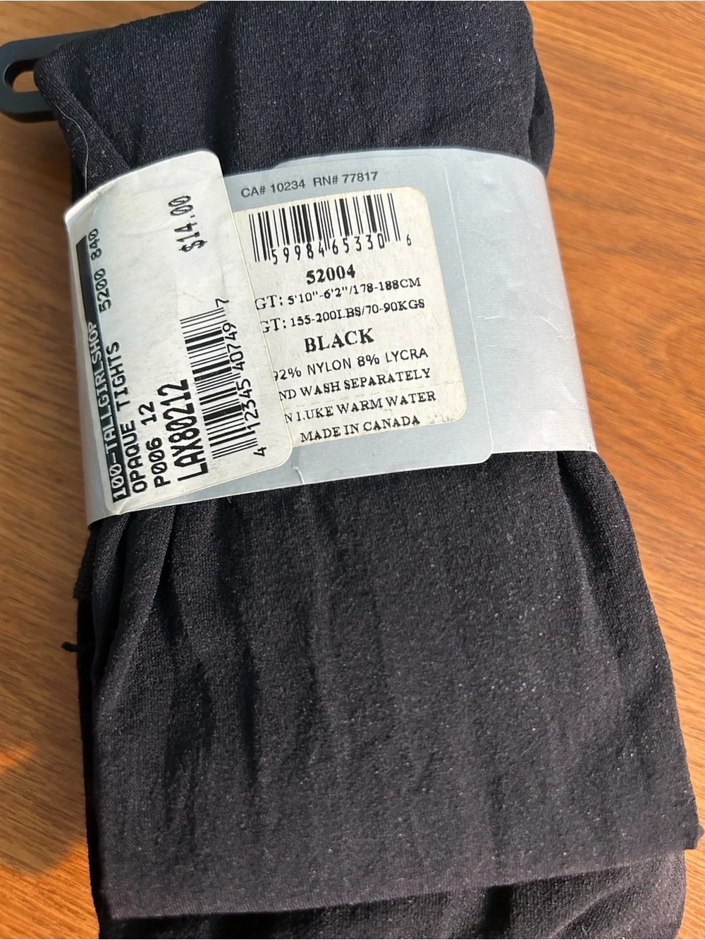 TALL GIRL Black Control Top Dress tights - Smooth Fit